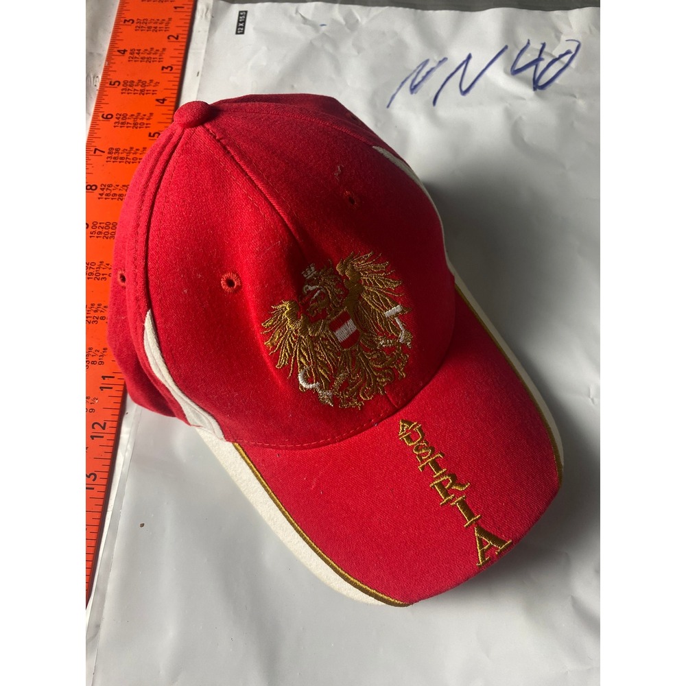 Austria‎ Hungary Double Headed Eagle Red Embroidered Adjustable Baseball Cap Hat